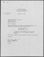 Appointment letter from Governor William P. Clements, Jr., to Secretary of State George Bayoud, December 13, 1989