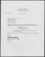 Appointment letter from William P. Clements, Jr., to Secretary of State George Bayoud, June 20, 1989