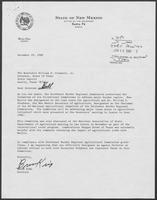 Letter from Bruce King to William P. Clements Jr., regarding the Southwest Border Regional Commission, December 29, 1980