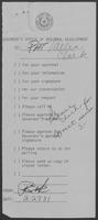 Draft letter from William P. Clements Jr. to Bruce King, regarding the Agricultural committee of the Bi-national Governor's Conference, undated 1981