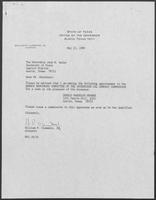 Appointment letter from William P. Clements to Secretary of State, Jack Rains, May 23, 1989