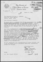 Correspondence between William P. Clements, Pat Oles and Bill Sarpalius, March 31- April 23, 1982
