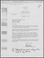 Correspondence between Governor Richard Lamm and William P. Clements, Jr., September 1980 
