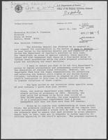 Letter from Edward Schmults, Department of Justice, to William P. Clements, Jr., April 16, 1981