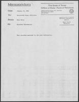Memo to State Officials, January 15, 1981