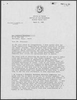 Letter from William P. Clements, Jr. to Liborio Hinojosa, March 11, 1988