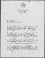 Appointment letter from William P. Clements to Eduardo Aguirre, Jr., March 11, 1988