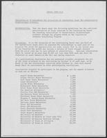 Agenda Item VI-C Allocation of Scholarship Funds, undated