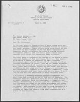 Letter from William P. Clements to Hector Gutierrez, March 11, 1988