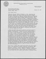 Letter from Cynthia G. Brown, United States Department of Education, to Mark White, January 15, 1981