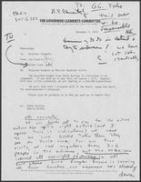 Memo from Jim Francis (Governor Clements Committee) to William P. Clements, Jr. regarding Budgets on Mexican Governor Visits, December 5, 1979