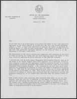 Form letter from William P. Clements, Jr., regarding reducing number of state employees, January 14, 1980