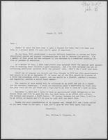 Form letter from Mrs. William P. Clements, Jr., regarding a special advisory committee to study education, undated