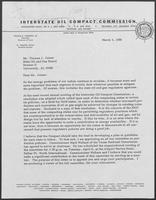 Letter from William P. Clements, Jr. to Thomas J. Joiner, regarding the Interstate Oil Compact Commission, March 5, 1980