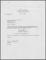 Appointment letter from William P. Clements to Secretary of State, George Bayoud, June 21, 1989