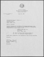 Appointment letter from William P. Clements to Secretary of State, George Bayoud, March 19, 1990