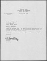 Letter from William P. Clements to Jack Rains August 9, 1988