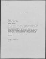 Correspondence between Michael Burnson and William Clements, Jr., July 9 - 17, 1987