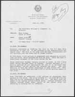 Memo from Rider Scott to Wiliam P. Clements regarding T/S Mega Borg, June 13, 1990