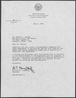 Correspondence between William P. Clements and Robert Ausmus regarding his Eagle Scout award, January 16, 1990