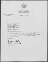 Correspondence between William P. Clements, Jr. and James P. Allison, June 1 - August 17, 1989