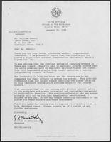 Correspondence between William P. Clements, Jr. and William Abbott, December 19, 1989 - January 30, 1990