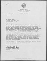 Correspondence between William P. Clements, Jr.and Rafael Abadi, 14, October 13, 1989 - February 14, 1990  