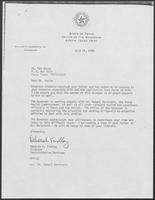 Correspondence between Deborah P. Findlay and Ms. Pat Socia, September 14, 1987 - July 15, 1988