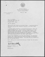 Correspondence between William P. Clements, Jr. and W.W. Roberts, February 17 - March 17, 1988