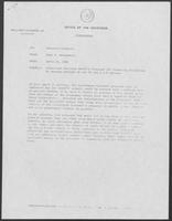 Memorandum from Paul T. Wrotenbery to Governor William P. Clements, Jr., April 20, 1981