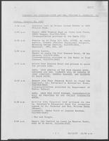 Draft of Schedule for Governor-Elect and Mrs. William P. Clements, January 19, 1987 - January 20, 1987