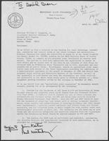 Letter from W.M. Thacker, Jr. to Governor William P. Clements, Jr., William P. Hobby, and Bill Clayton, April 14, 1981