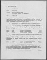 Memo from Rider Scott to Mike Toomey regarding Sixth Special Session Proposed Legislation, 71st Legislature, June 4, 1990