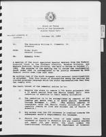 Memo from Rider Scott to William P. Clements regarding Alberti Order, October 18, 1989