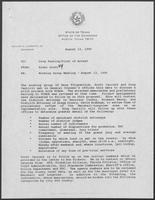Memo from Rider Scott to Drug Testing/Point of Arrest regarding Working Group Meeting - August 13, 1990, August 13, 1990