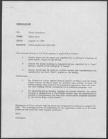 Memo from Rider Scott to Percy Symonette regarding VOCA Grants for 1990-91, August 13, 1990