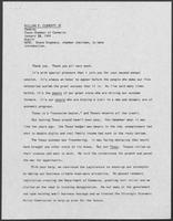 Remarks by William P. Clements, Texas Chamber of Commerce, January 11, 1989
