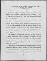 Final Report on the Progress of the Past Four Years, December 1990