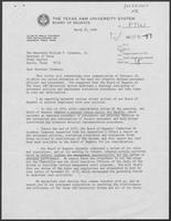 Letter from Clyde Wells to Governor William P. Clements, Jr., March 20, 1980