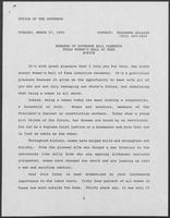 Remarks of Governor Bill Clements, Texas Women's Hall of Fame, Austin, Texas, March 27, 1990