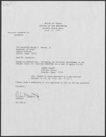 Appointment letter from William P. Clements to Secretary of State, George Bayoud, June 11, 1990