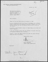 Letter from Pascal Maccioni to William P. Clements regarding France trip, October 26, 1987