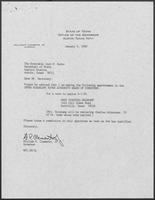 Appointment letter from William P. Clements to Secretary of State, Jack Rains, January 9, 1989