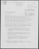 Letter from Taylor D. August to Dr. Peter Flawn concerning participation of Hispanics at the University of Texas, July 16, 1981