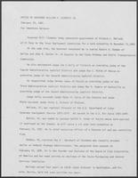 Press release from the Office of Governor William P. Clements, Jr. regarding appointments, February 26, 1981