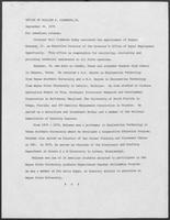 Press release from the Office of Governor William P. Clements, Jr. regarding appointments, September 26, 1979