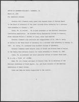 Press release from the Office of Governor William P. Clements, Jr. regarding appointments, March 25, 1981