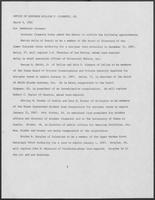 Press release from the Office of Governor William P. Clements, Jr. regarding appointments, March 9, 1981