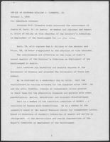 Press release from the Office of Governor William P. Clements, Jr. regarding appointments, October 3, 1980