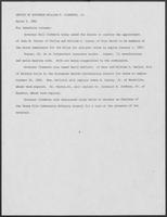 Press release from the Office of Governor William P. Clements, Jr. regarding appointments, March 5, 1981